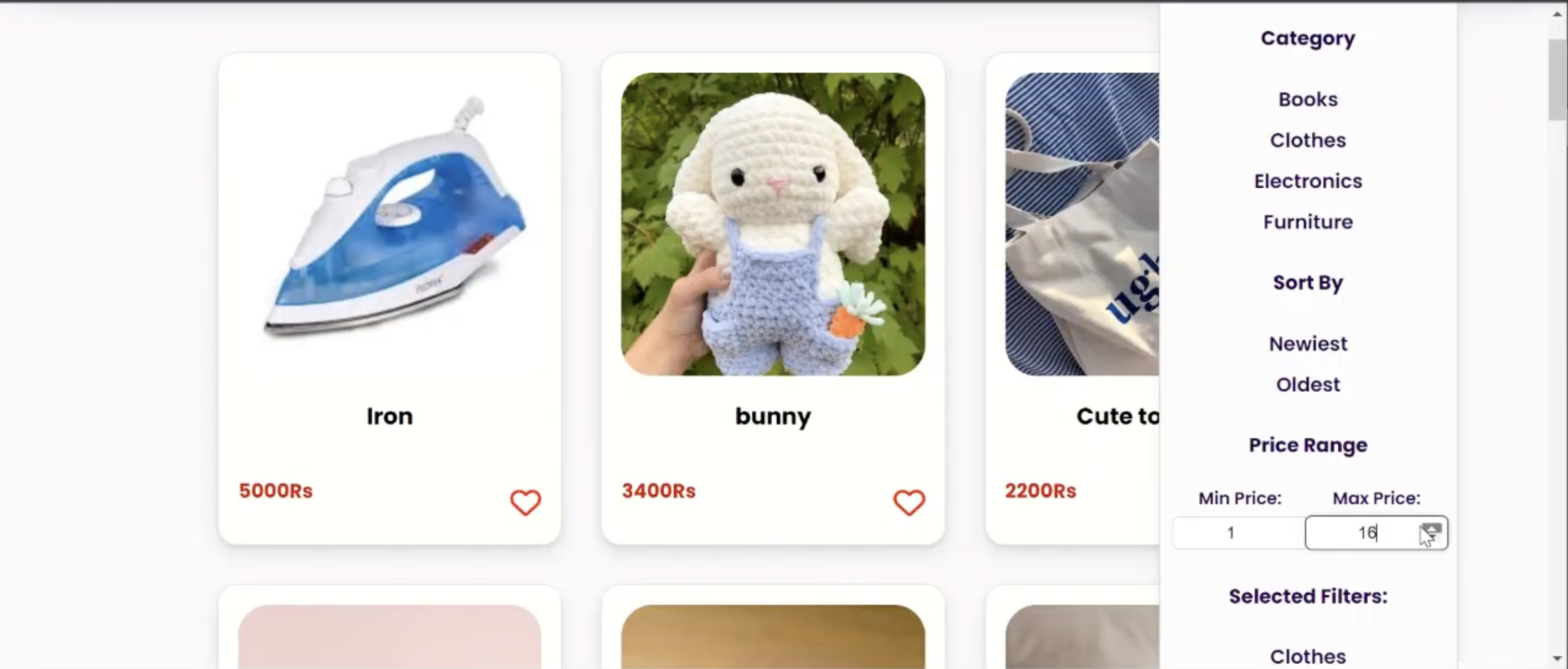 Admin moderation panel